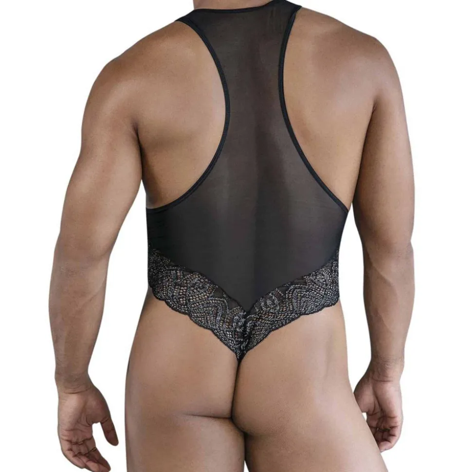 Body Dentelle - Résille Noir