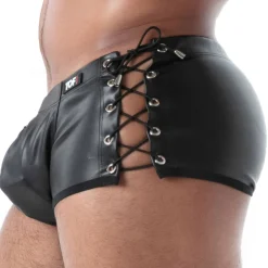 Boxer à Lacets Kinky Noir