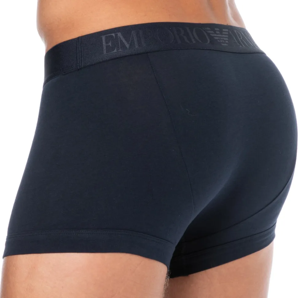 Boxer Basic Elastic Coton Marine