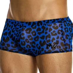 Boxer Brazil Léopard Bleu