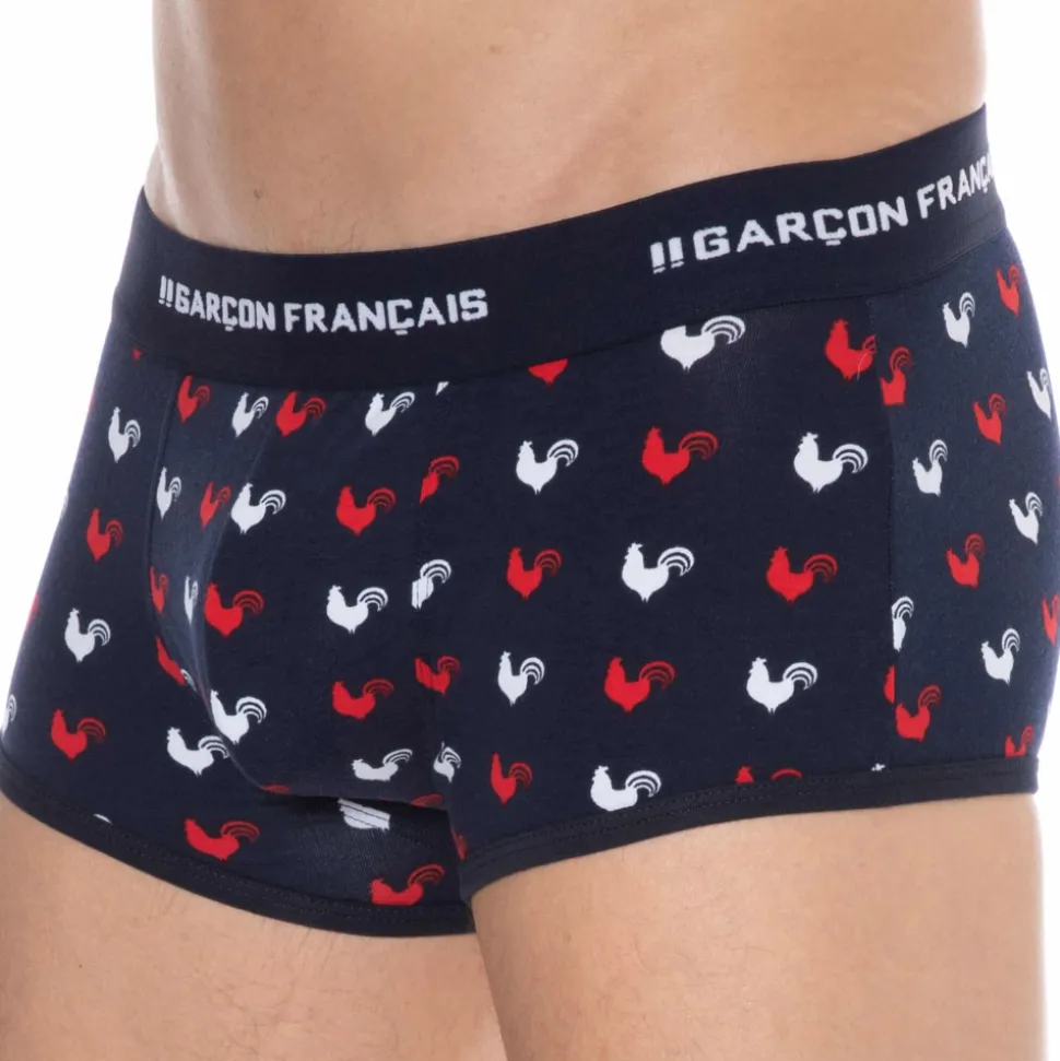 Boxer Coq Gaulois Bleu Marine