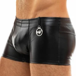 Boxer Court Leather Simili-Cuir Noir