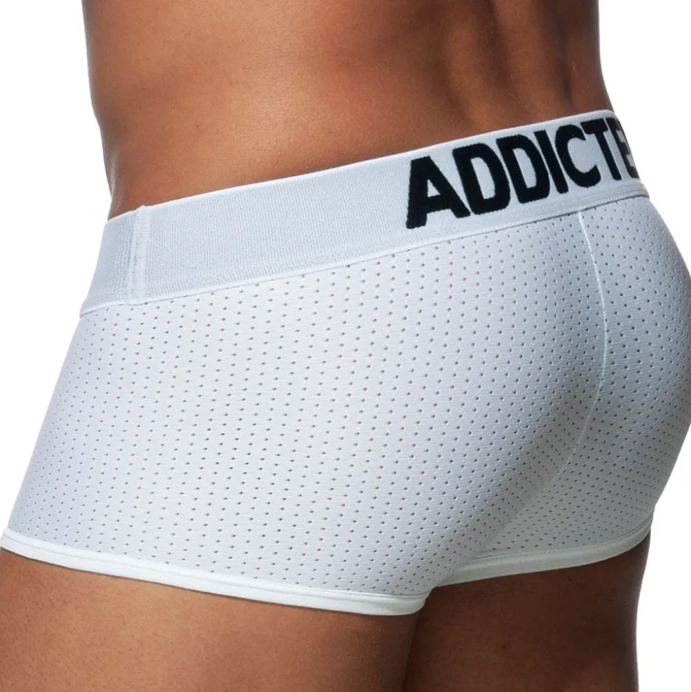 Boxer Court Push Up Mesh Blanc