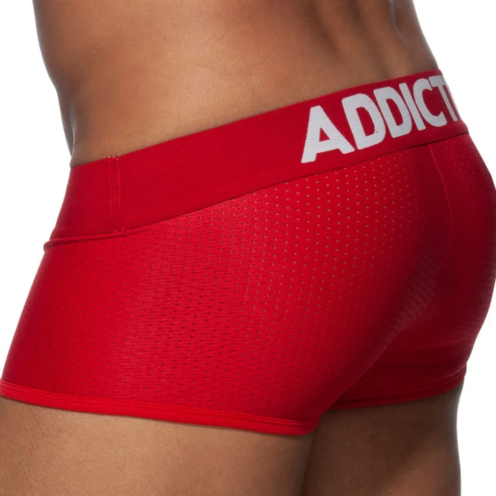 Boxer Court Push Up Mesh Rouge