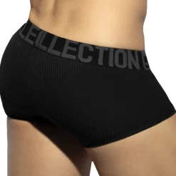 Boxer Court Recycled Rib Noir