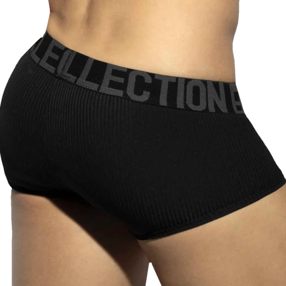 Boxer Court Recycled Rib Noir