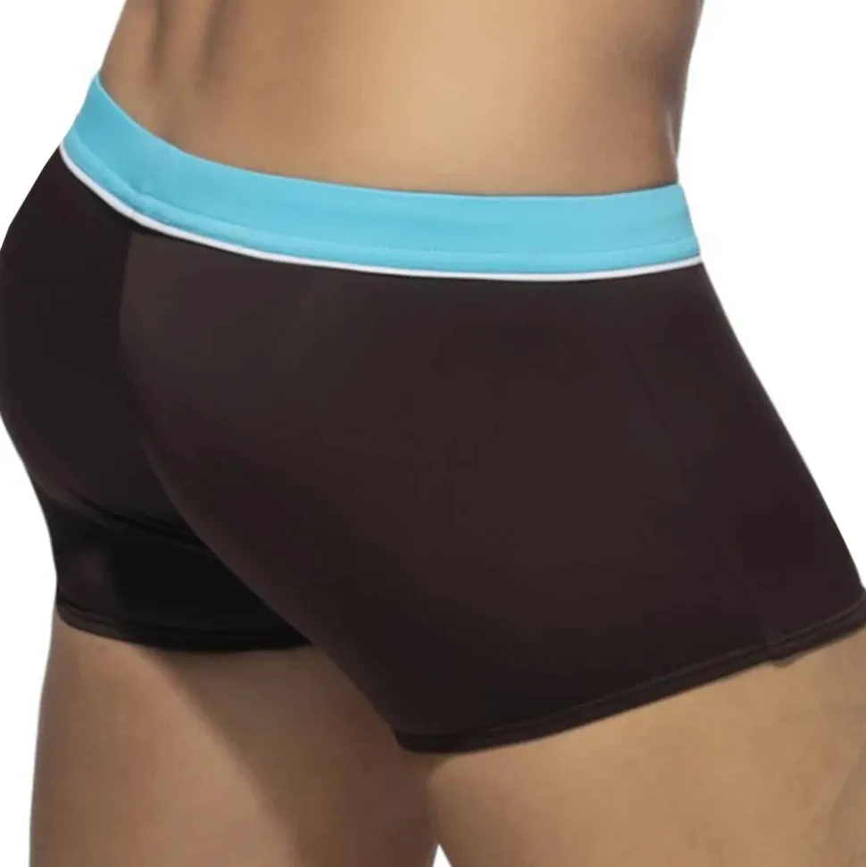 Boxer de Bain Sport Detail Binding Marron