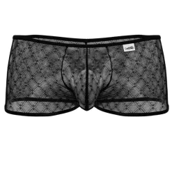 Boxer Résille Géométrique Noir