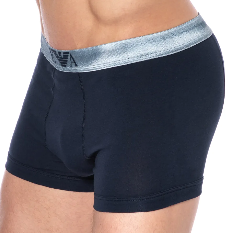 Boxer Shiny Logoband Marine