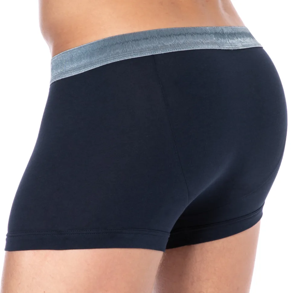 Boxer Shiny Logoband Marine