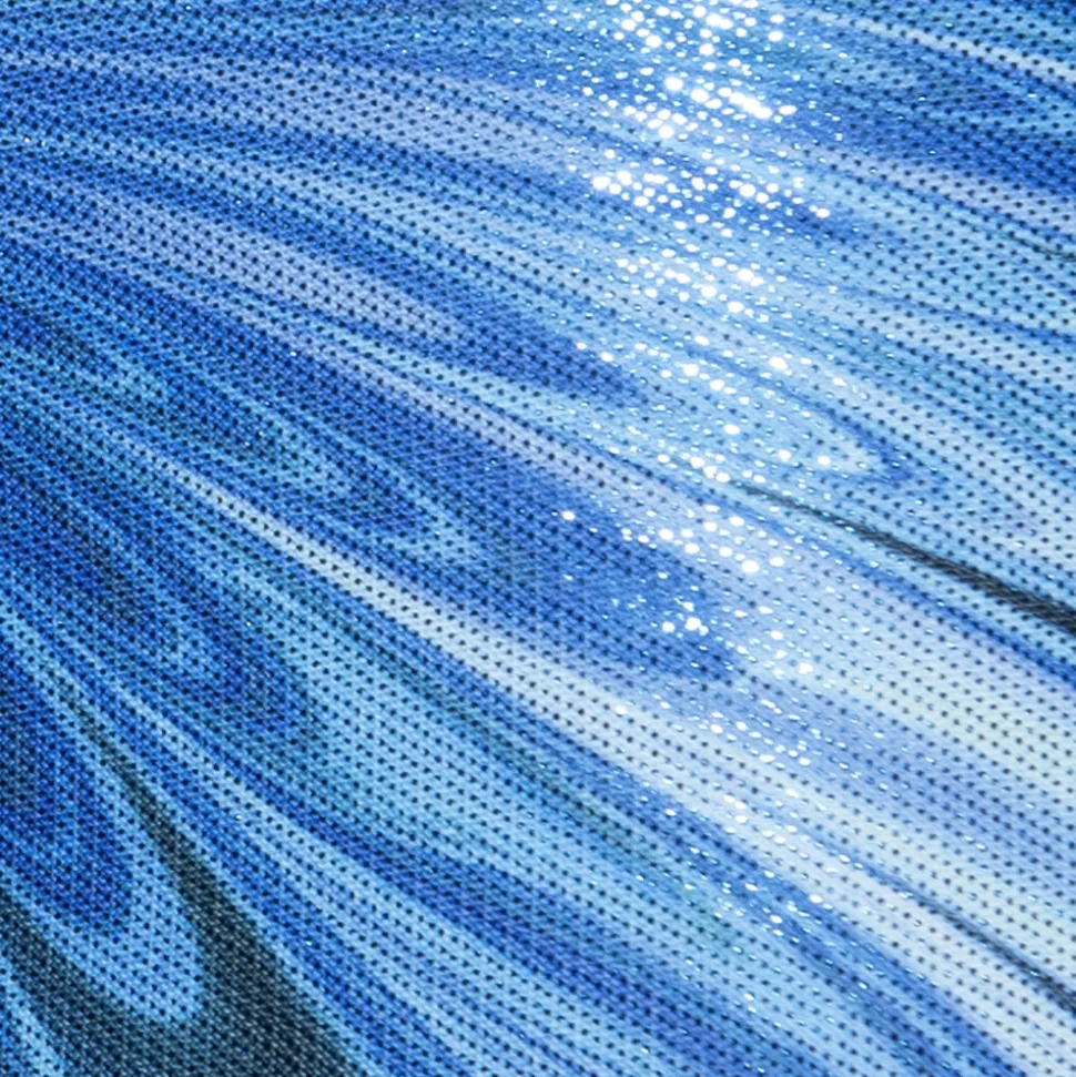Boxer Storm Glitter Bleu - Argent