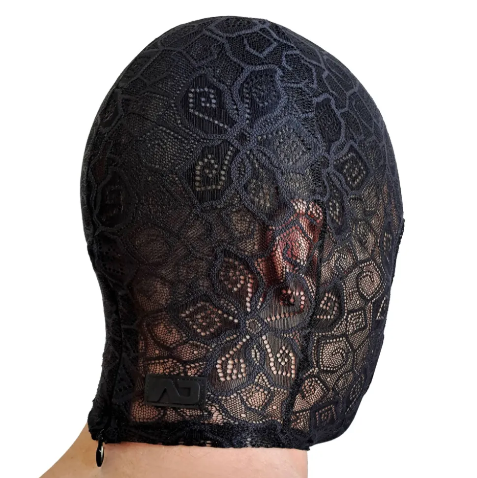 Cagoule Dentelle Florale Noire