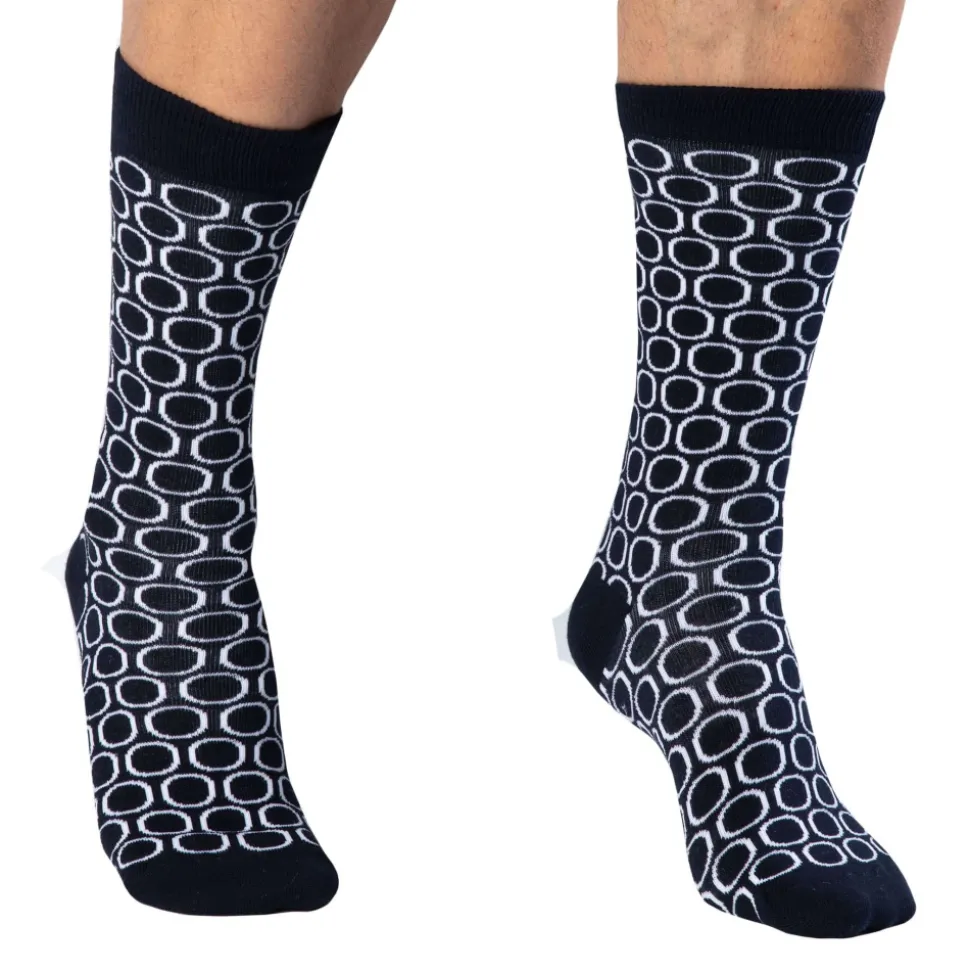 Chaussettes Basses Cercle Bleu Marine