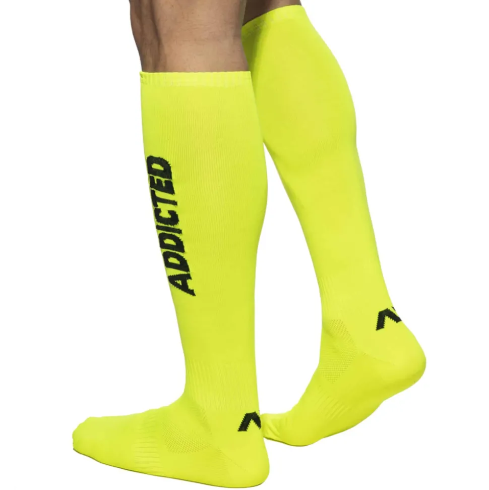 Chaussettes Hautes Neon Jaune Fluo
