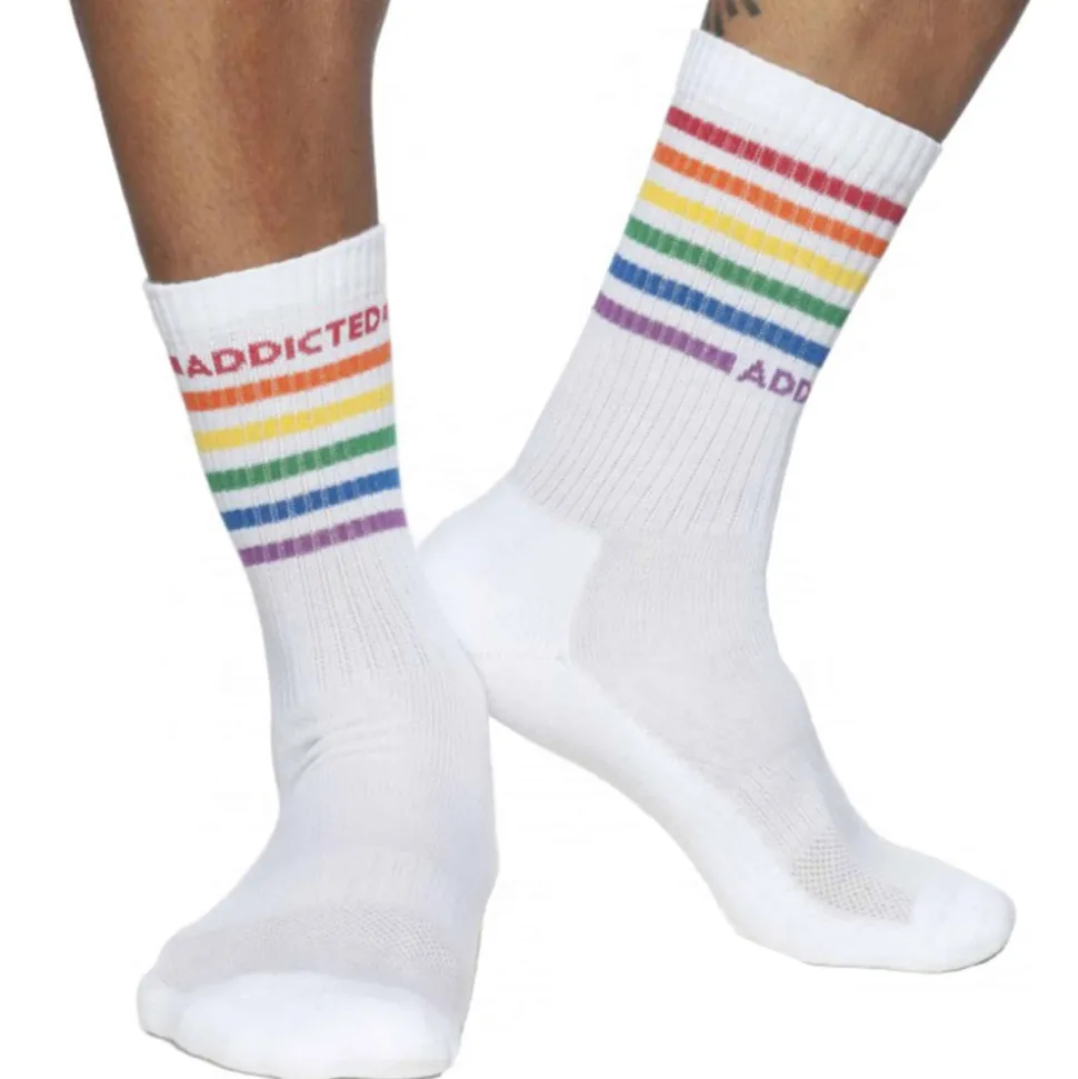 Chaussettes Rainbow Blanches