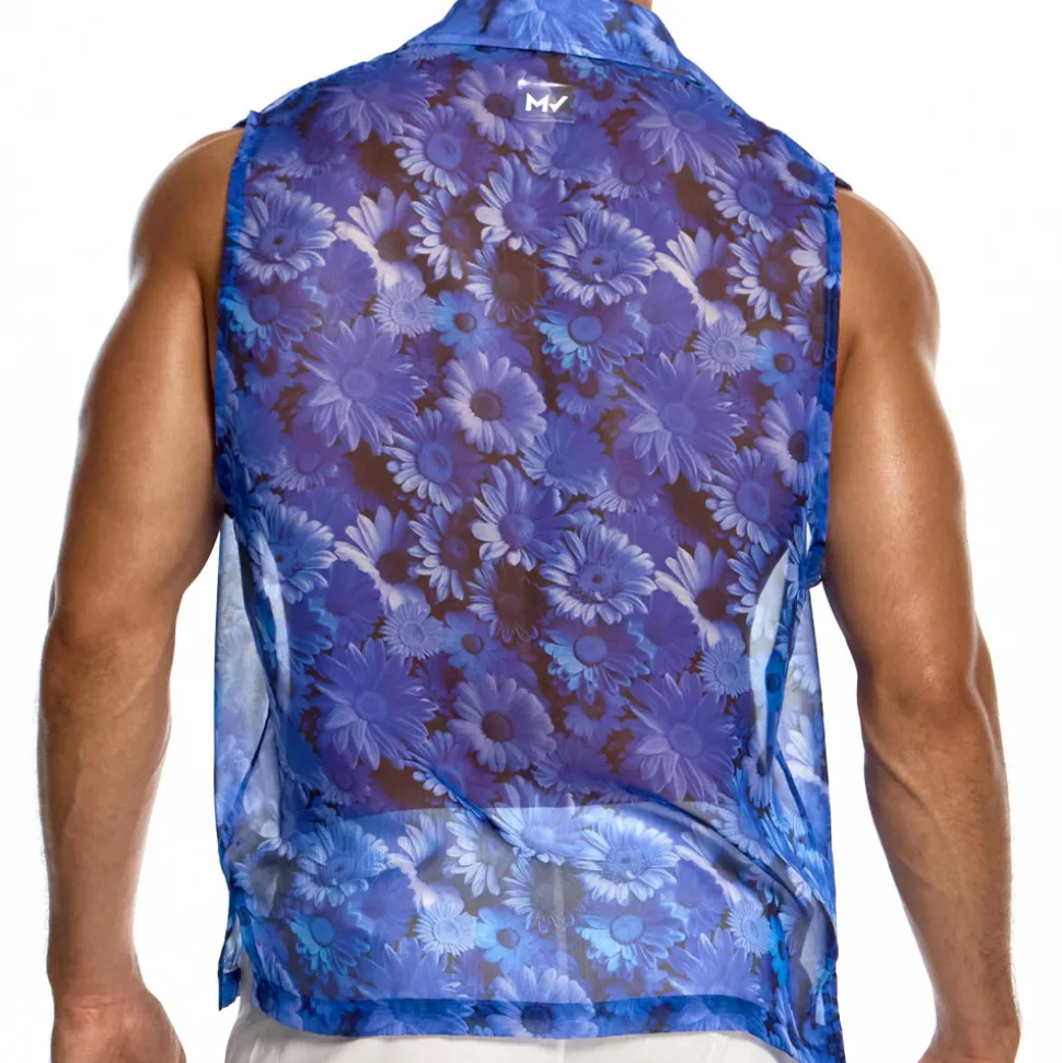 Chemise Daisies Bleue