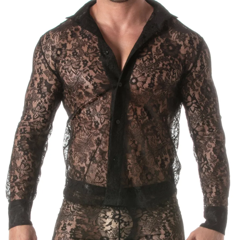 Chemise en Dentelle Noire