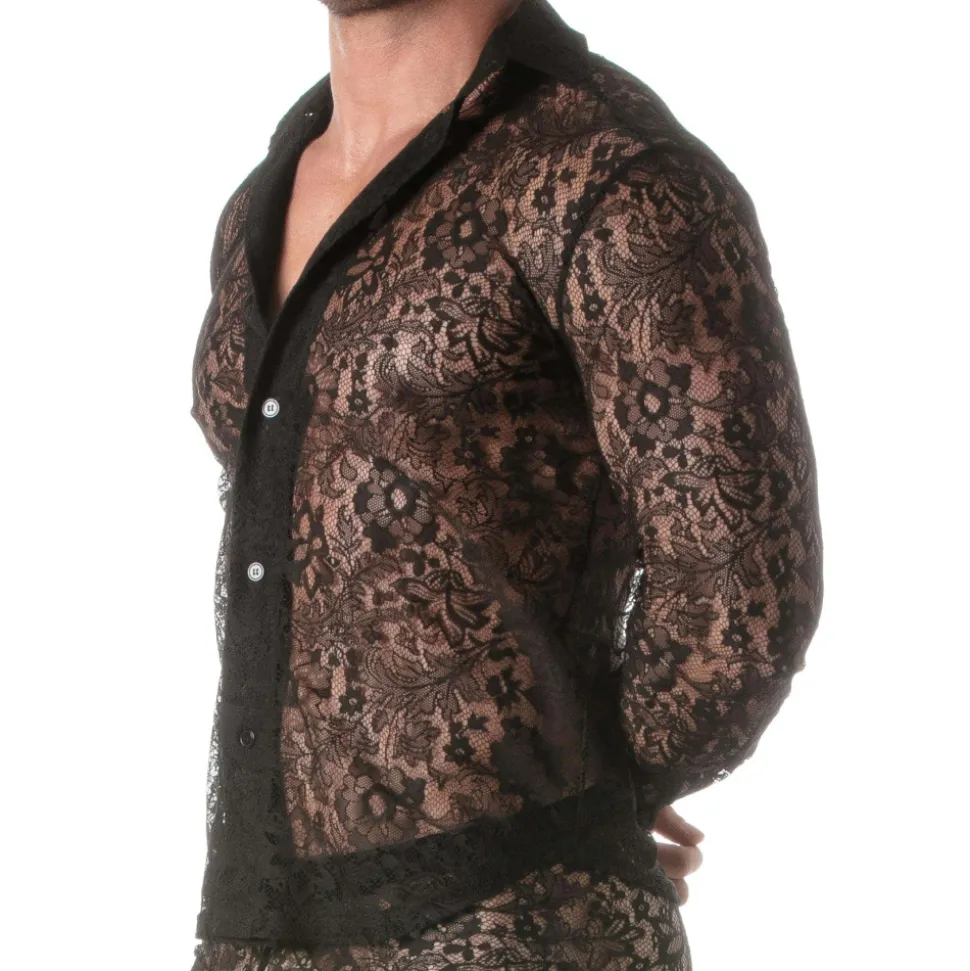 Chemise en Dentelle Noire