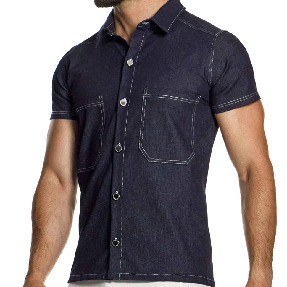 Chemisette Denim Bleue