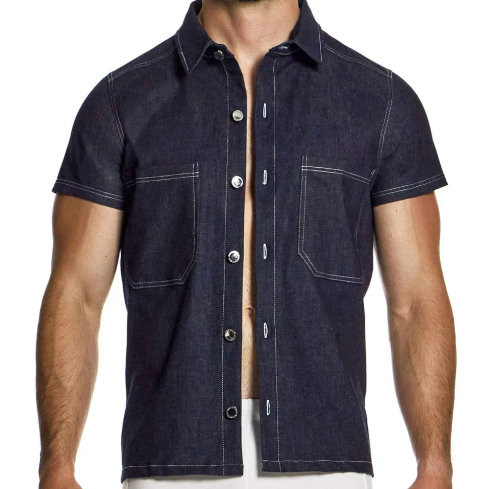 Chemisette Denim Bleue