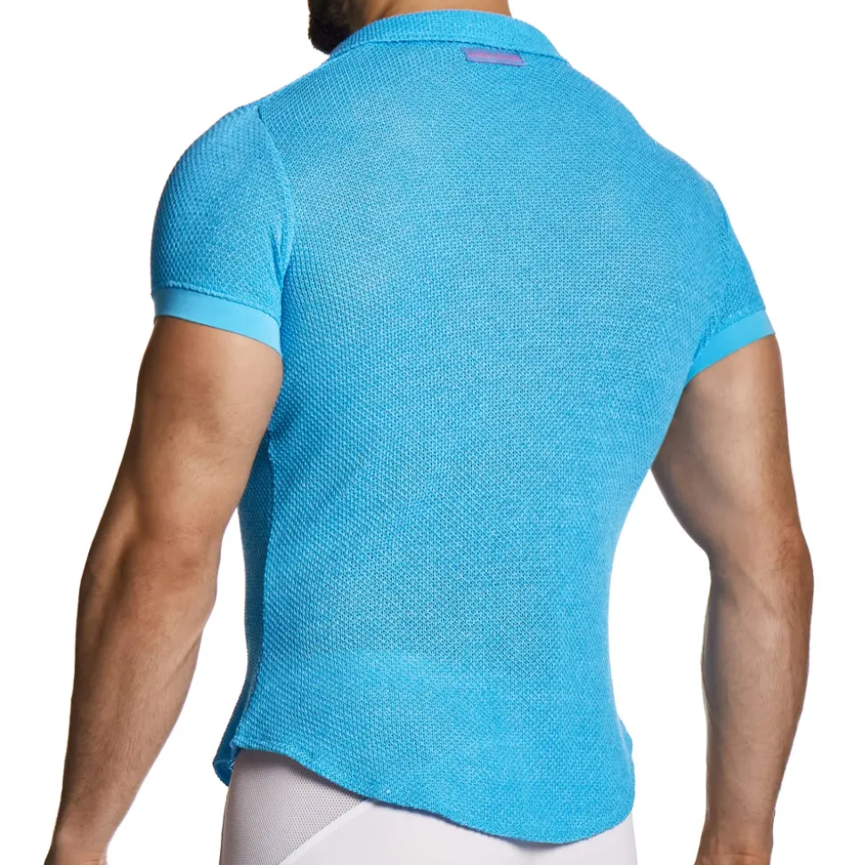 Chemisette Micro Knit Turquoise