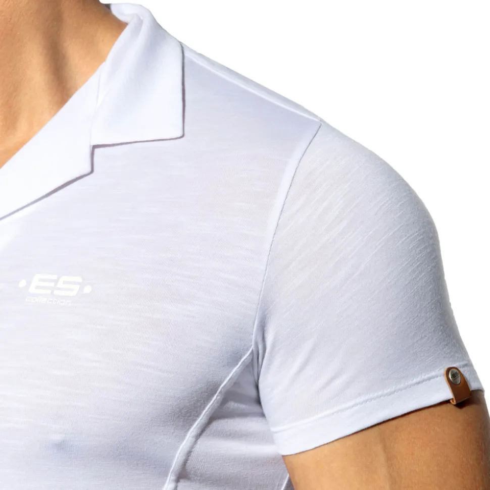 Chemisette Slim Fit Microfibre Blanche