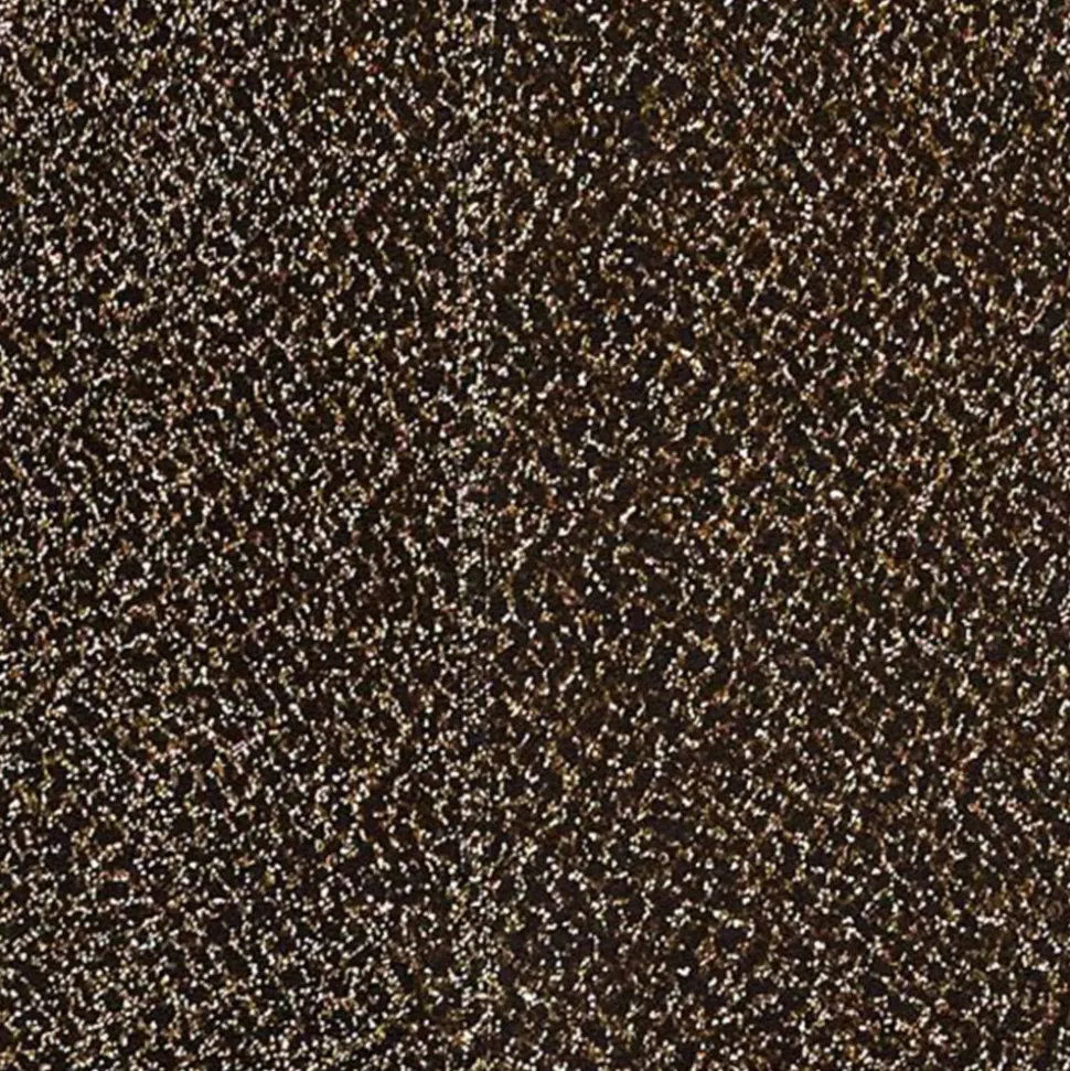 Crop Top Col Roulé Crackled Doré