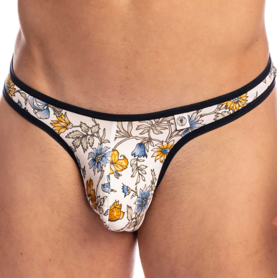 Cross String Bikini Sevres Blanc
