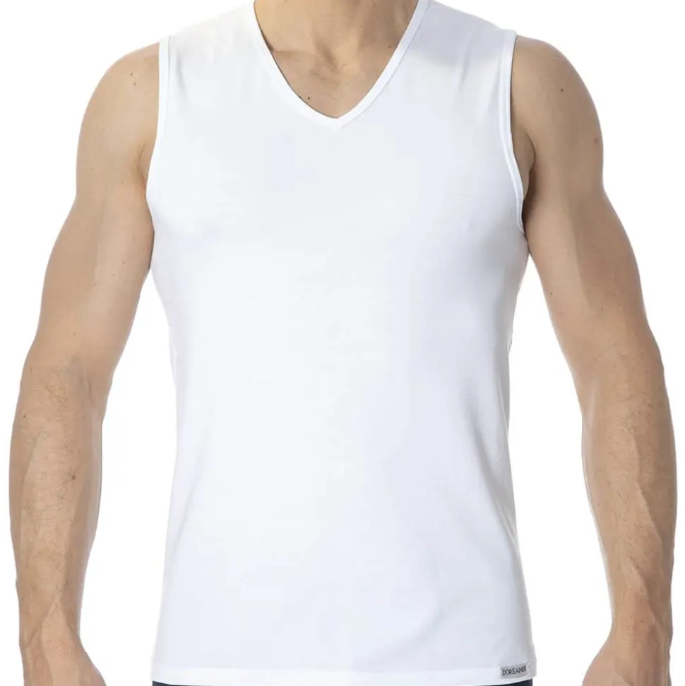 Débardeur Col V Essential Blanc