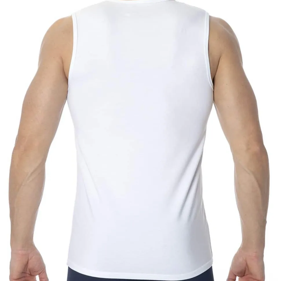 Débardeur Col V Essential Blanc