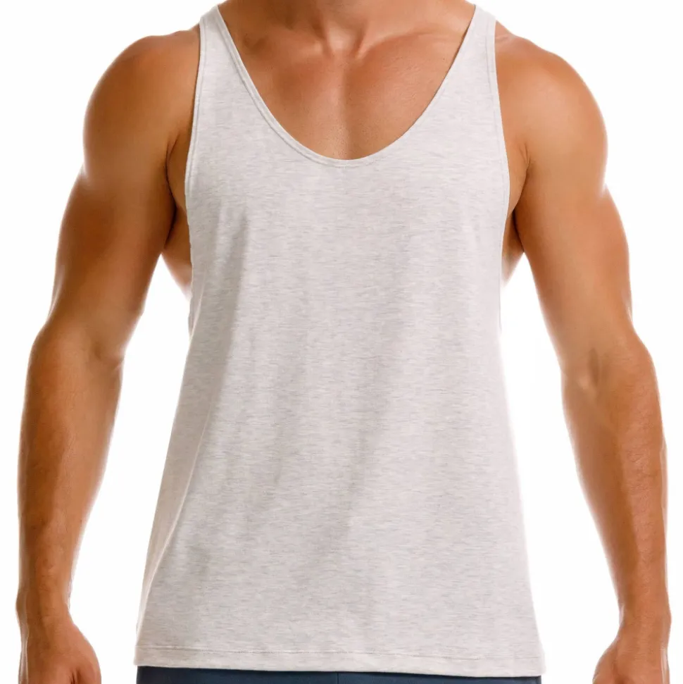 Débardeur Fitness Gris Chiné