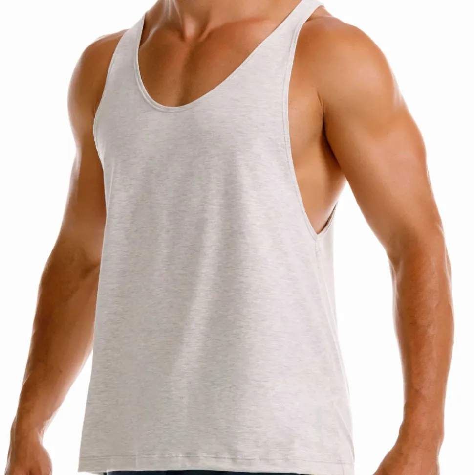 Débardeur Fitness Gris Chiné