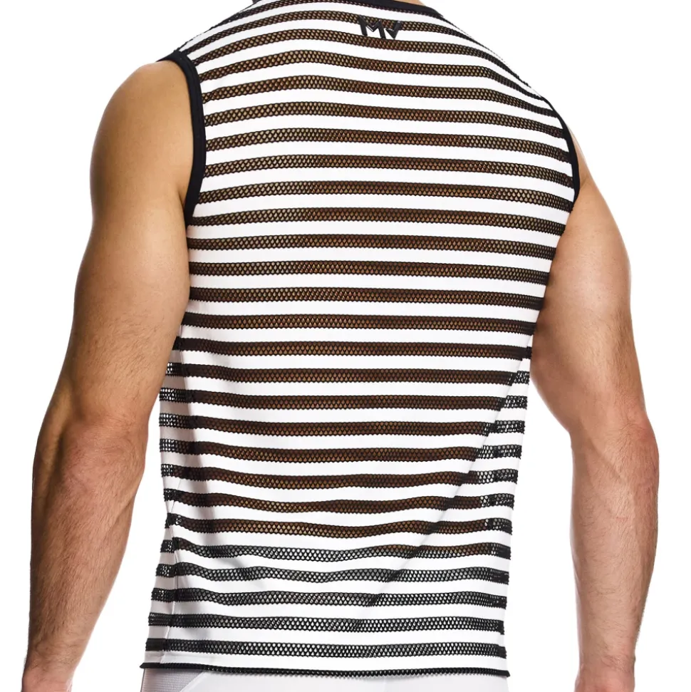 Débardeur Full Striped Through Rayé Noir - Blanc