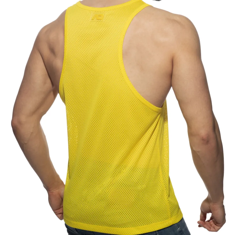 Débardeur Poche Contrastée - Jaune - Noir