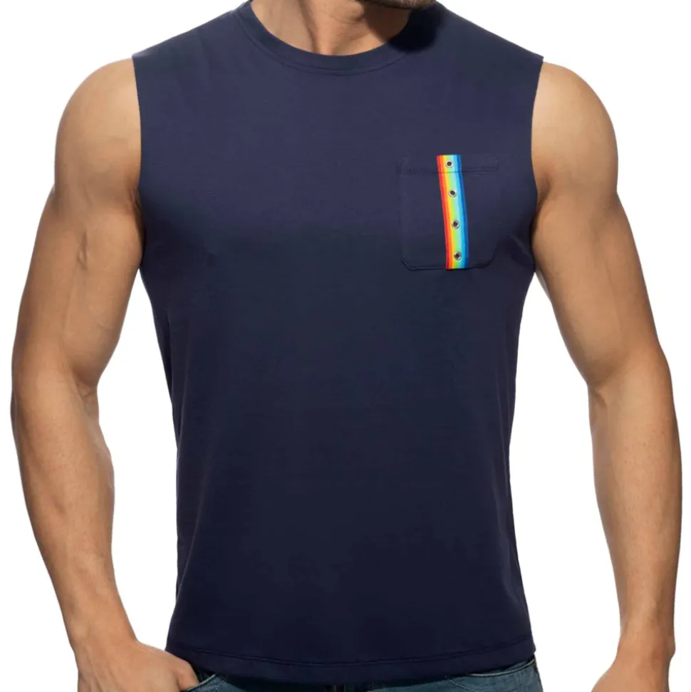 Débardeur Rainbow Tape Bleu Marine
