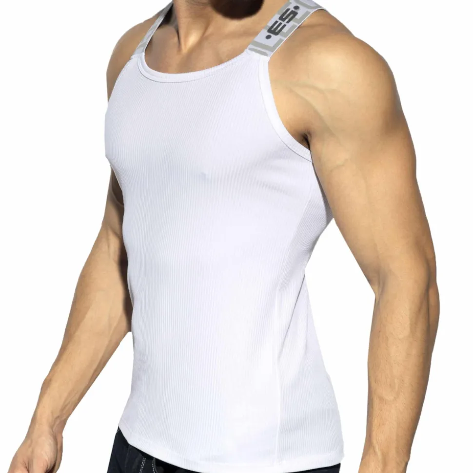 Débardeur Recycled Rib Blanc