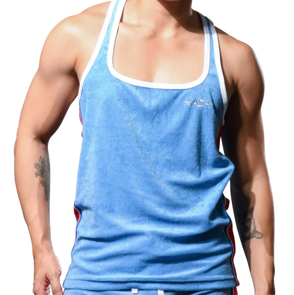 Débardeur Roller Disco Bleu Clair