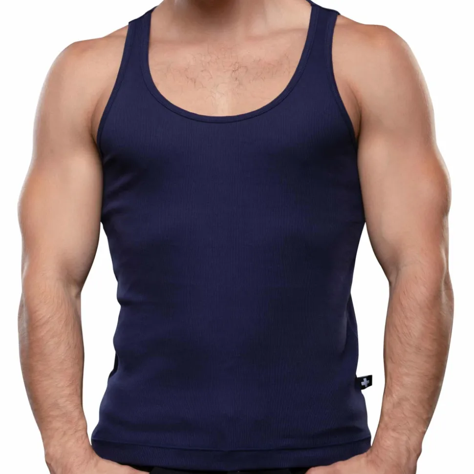 Débardeur Shorty Chic Beater Bleu Marine