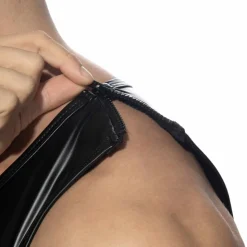Débardeur Shoulder Zip Rub Noir