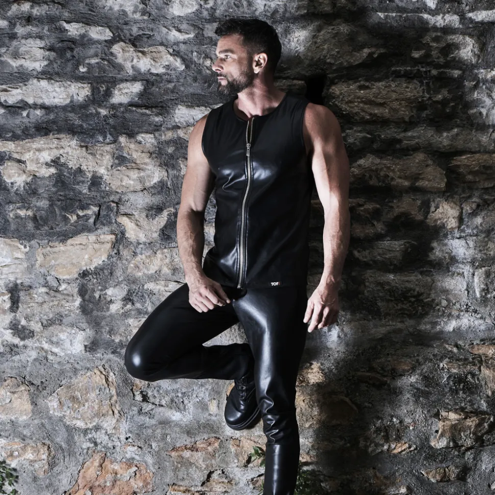 Débardeur Zippé Kinky Noir
