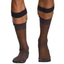 Fixe-Chaussettes Luxe Noirs