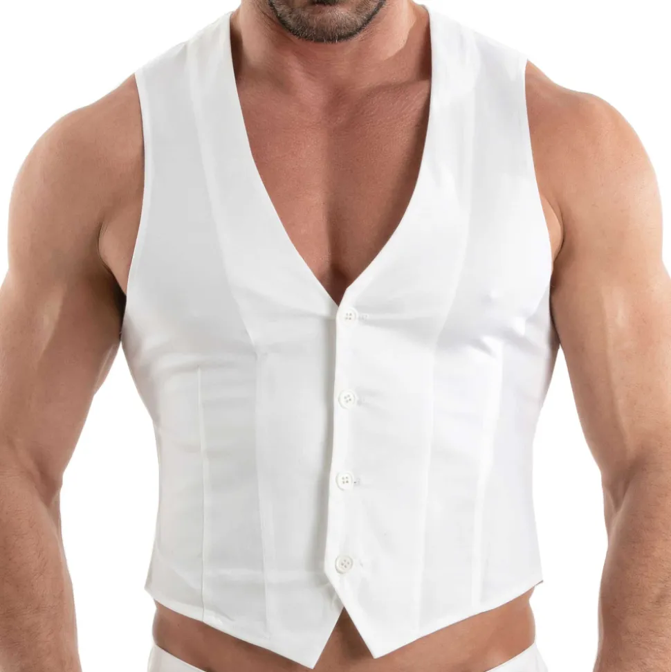 Gilet Chino Blanc
