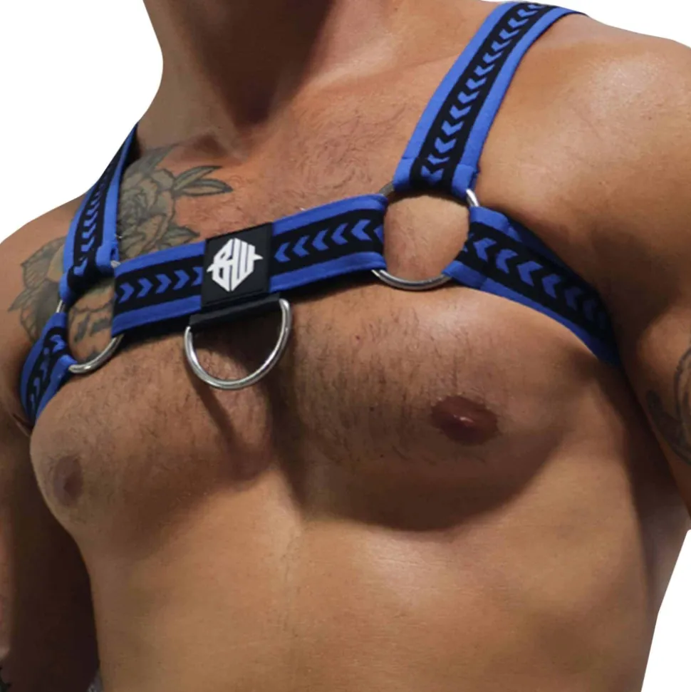 Harnais Bulldog Daddy's Favorite Bleu - Noir