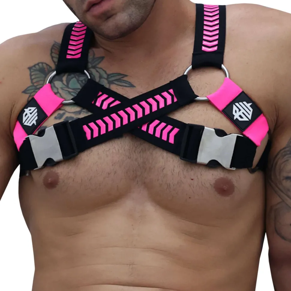 Harnais Circuit Daycrawler Noir - Rose Fluo