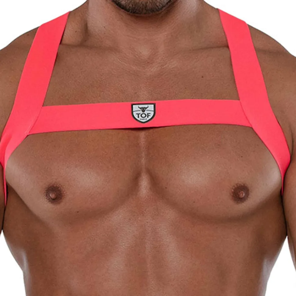 Harnais Elastique Fetish Rose Fluo