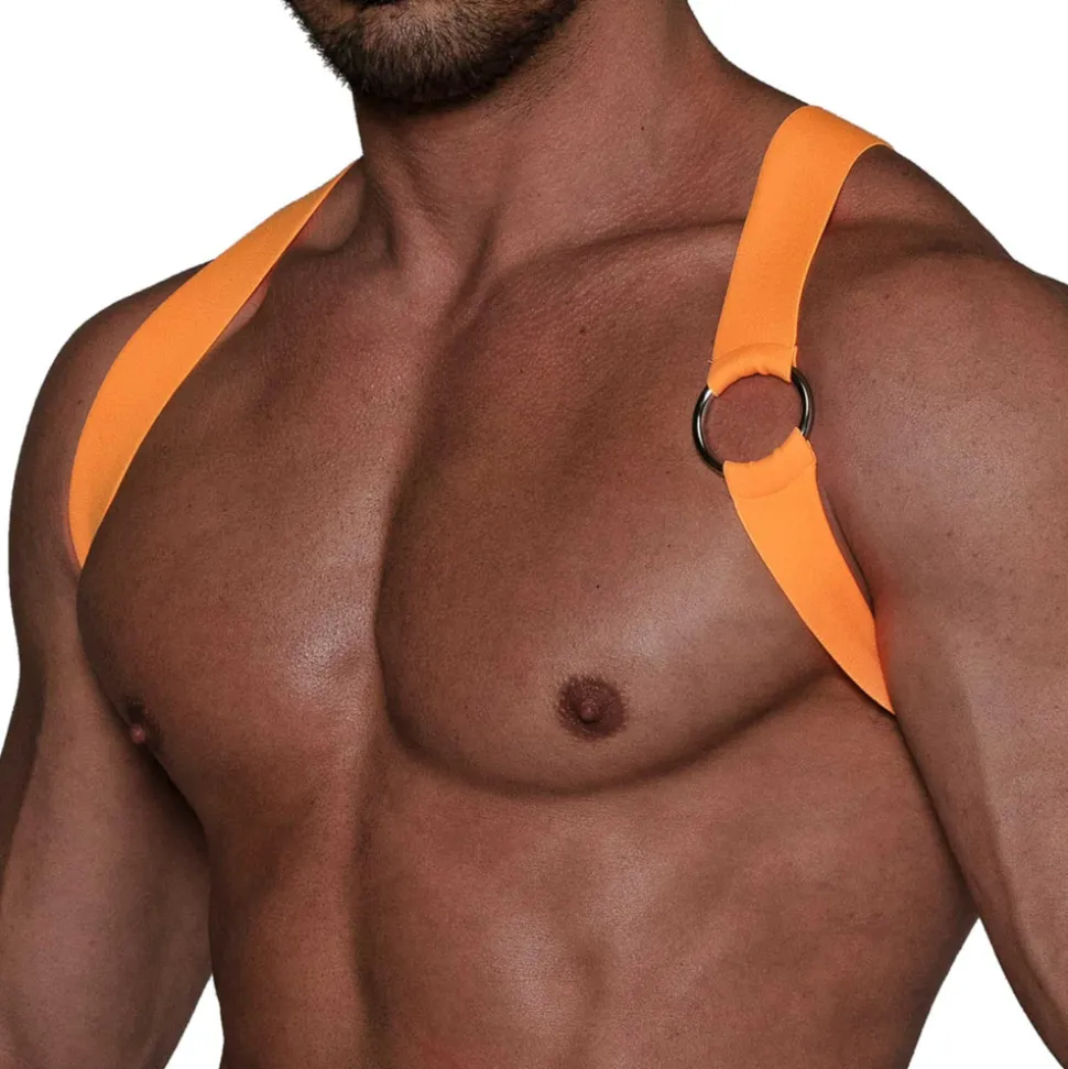 Harnais Elastique Party Boy Orange Fluo