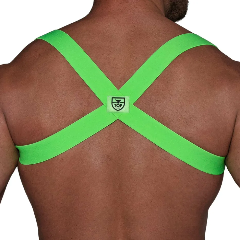 Harnais Elastique Party Boy Vert Fluo