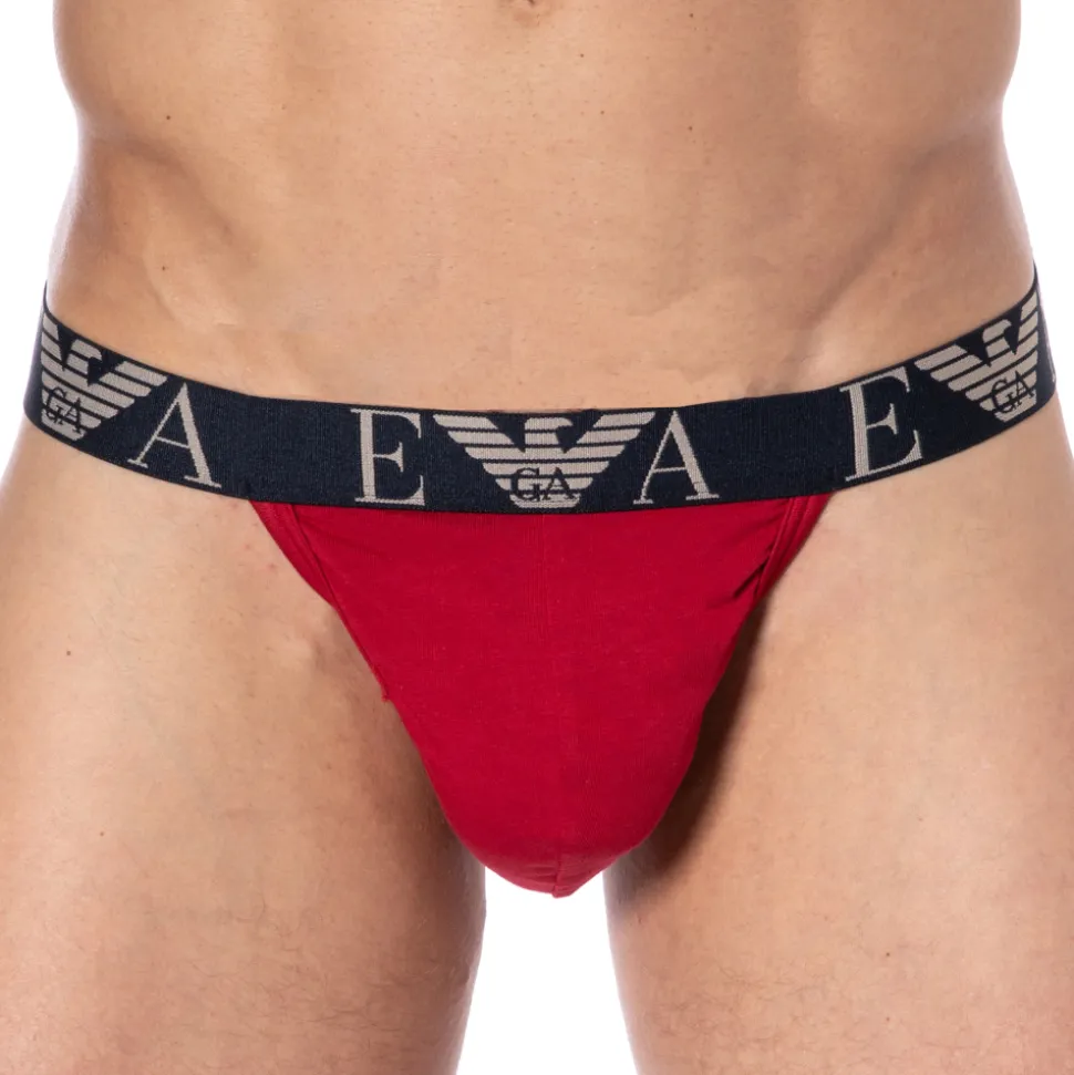 Jock Strap Bold Monogram Coton Rouge