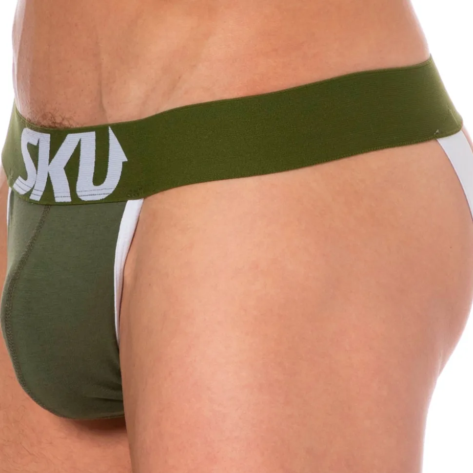 Jock Strap Logo Coton Kaki