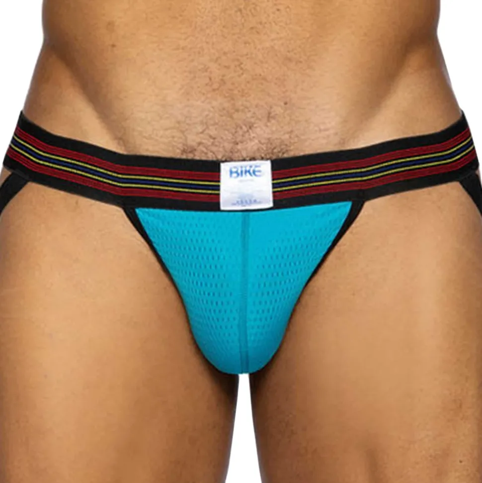Jock Strap Mesh Bleu Paon